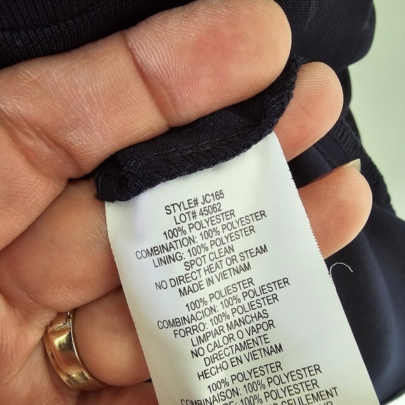 DJ Jaz Cap Sleeve Beaded Neck Sheath Dress - Picture 11 of 11